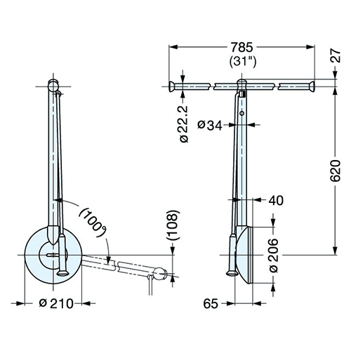 Innovative clothes storage design with pull-down mechanism - Sugatsune
