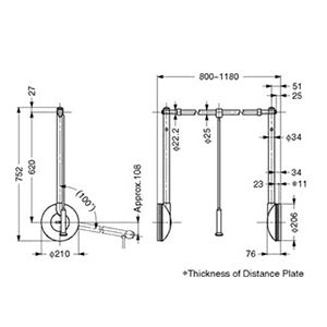 Side Wall Installation - Absorbing Mechanism Controls Handle Speed for Shock Absorption - Simple and Concealed Installation