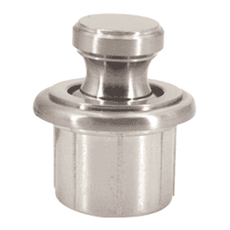 Push Button/Base for TLP Latch Body, Satin Nickel Alt 2 - Image