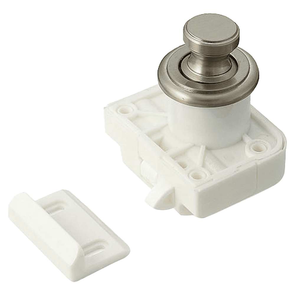 Push Button/Base for TLP Latch Body, Satin Nickel Main - Image