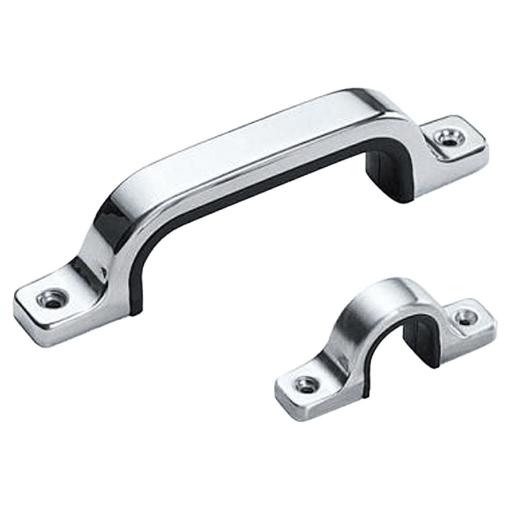 88mm Stainless Steel/Rubber Handle Pull, Satin Alt 2 - Image