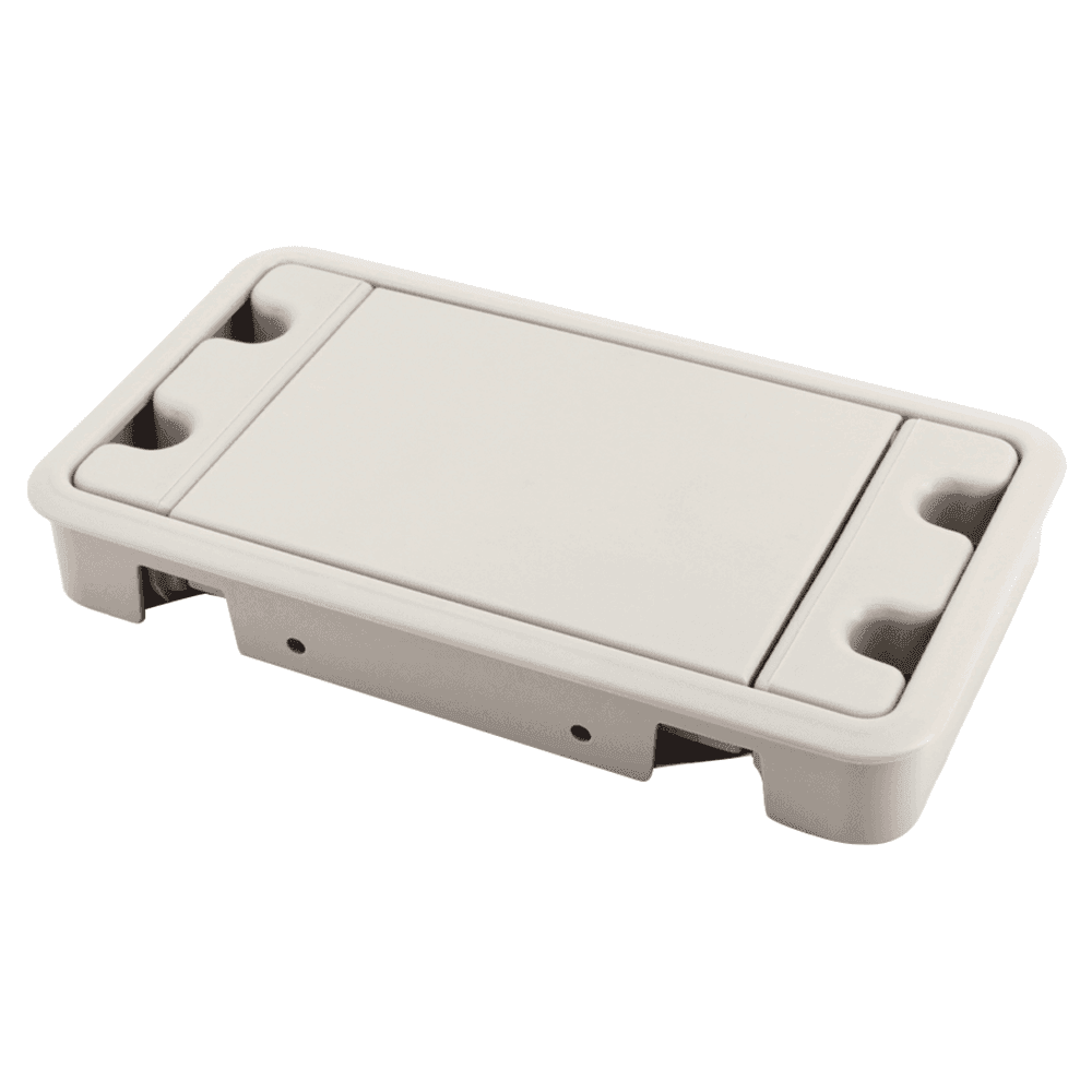 189mm Rectangular Cable Grommet, Beige Alt 3 - Image