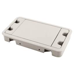 189mm Rectangular Cable Grommet, Beige Alt 3 - Image