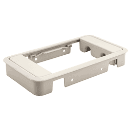 189mm Rectangular Cable Grommet, Beige Main - Image