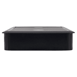 189mm Rectangular Cable Grommet, Black Alt 1 - Image