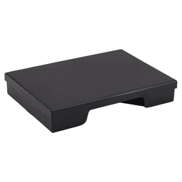 189mm Rectangular Cable Grommet, Black Main - Image