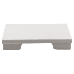 189mm Rectangular Cable Grommet, White Alt 1 - Image