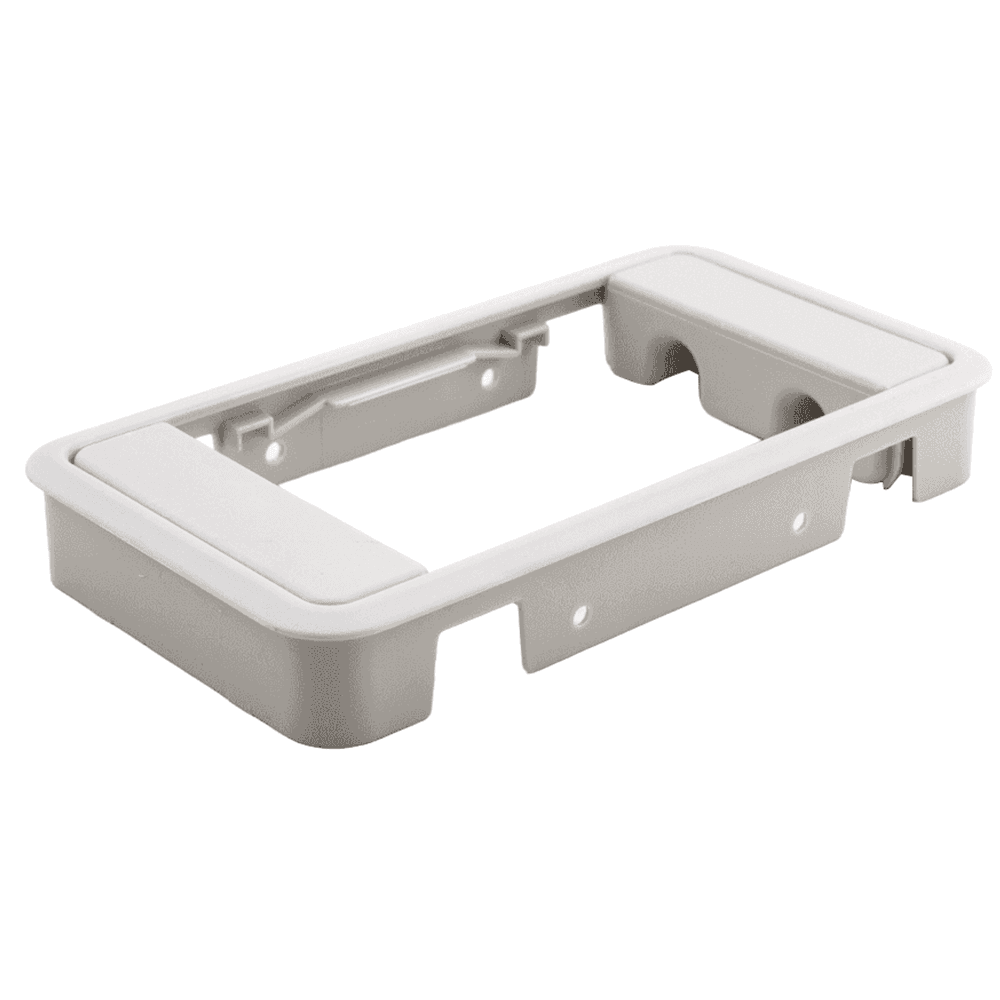 189mm Rectangular Cable Grommet, White Alt 2 - Image