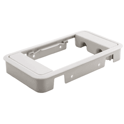 189mm Rectangular Cable Grommet, White Alt 2 - Image