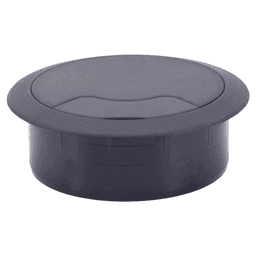 72mm Round Cable Grommet, Black Alt 1 - Image
