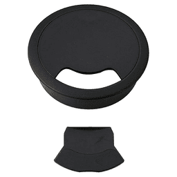 72mm Round Cable Grommet, Black Alt 3 - Image