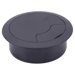 72mm Round Cable Grommet, Black Alt 5 - Image