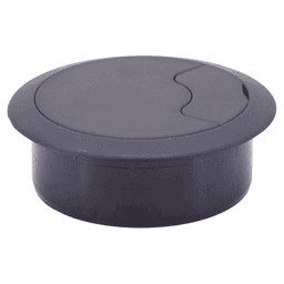 72mm Round Cable Grommet, Black Main - Image