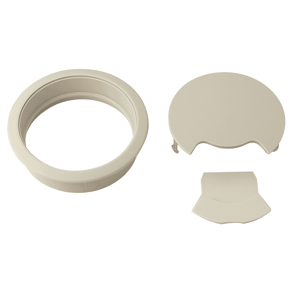 92mm Round Cable Grommet, Beige Alt 2 - Image