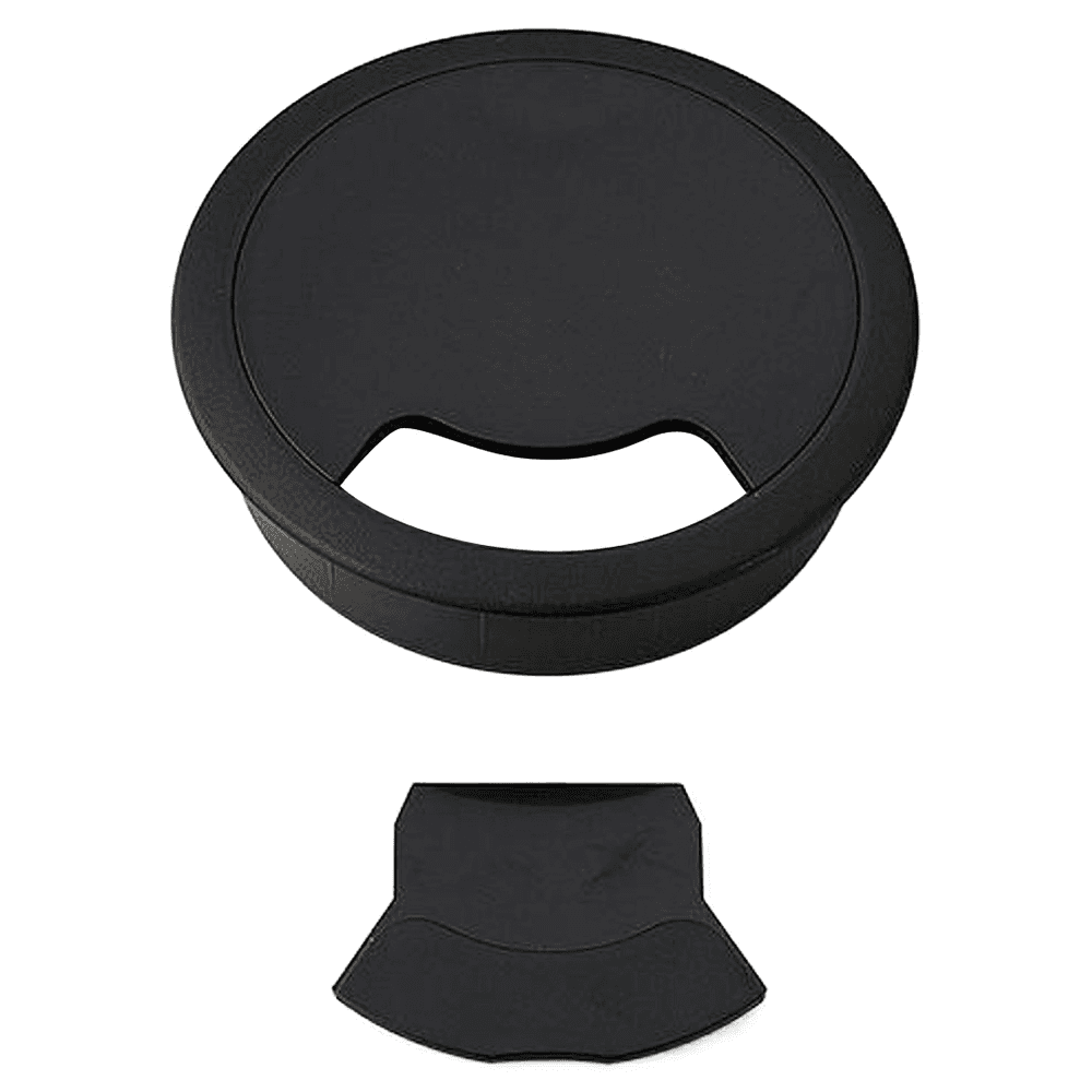 92mm Round Cable Grommet, Black Alt 3 - Image