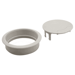 92mm Round Cable Grommet, White Alt 2 - Image