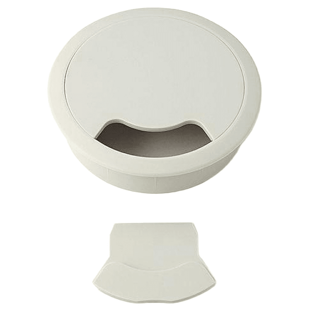 92mm Round Cable Grommet, White Alt 3 - Image
