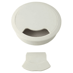 92mm Round Cable Grommet, White Alt 3 - Image