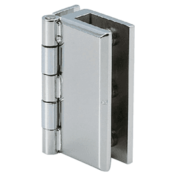 Glass Door Hinge, Inset, Polished - Main Image