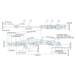 357.5mm Right Open Door Holder, Polished Alt 4 - Image