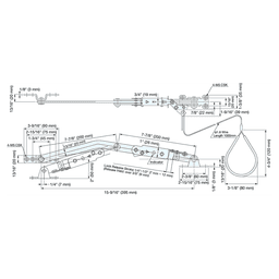 477.5mm Left Open Door Holder, Polished Alt 5 - Image