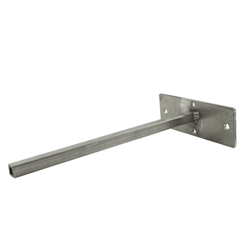 10x10 stainless steel concealed floating shelf bracket for concrete walls