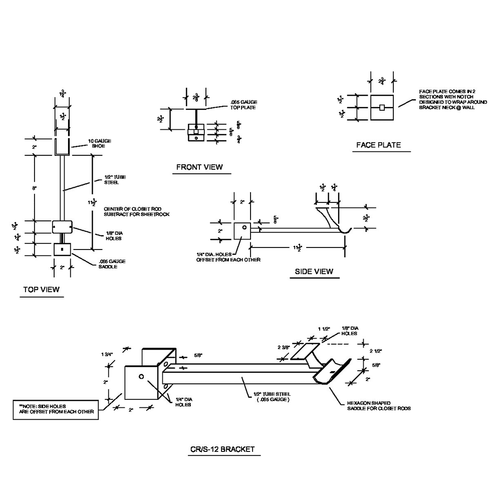 Hang Closet Rods on Any Wall with a Stud Using This Bracket