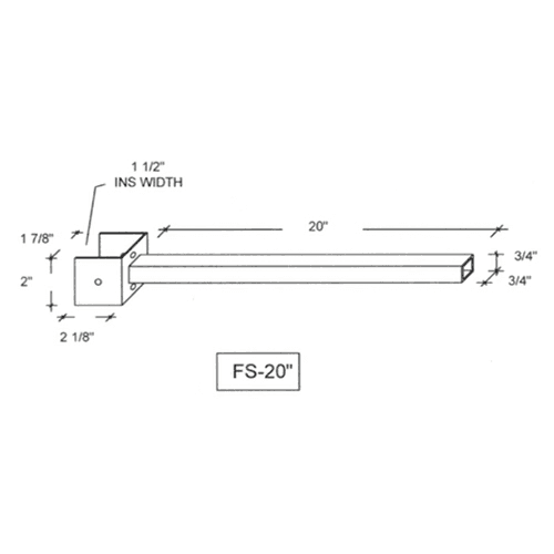 Stronghold Brackets 20" Floating Vanity Bracket - Easy Installation Design