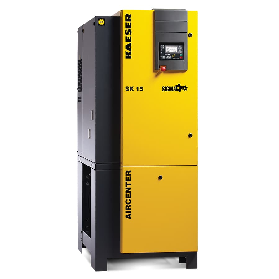 Kaeser SK 15 AIRCENTER 15hp Rotary Screw Air Compressor with Integrated Dryer and Tank