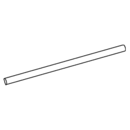 Black chromate coated extension rod for larger doors