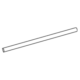 Black chromate coated extension rod for larger doors