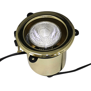 Halogen 50W 3-5/8" Canister Light with Male Plug and Roll Switch, Black Finish - Main Image