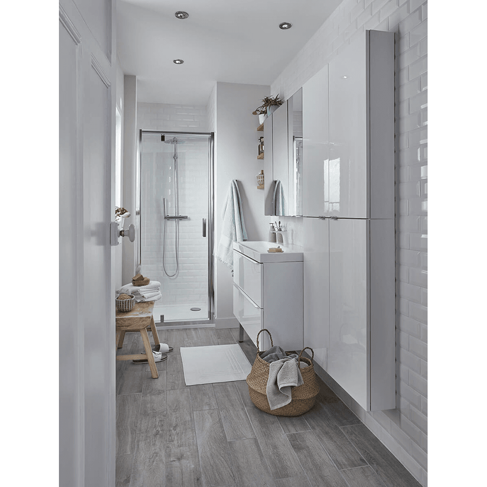 Salt International High Gloss Decorative Panel, Bianco Lucido, 48" x 110" Alt 1 - Image