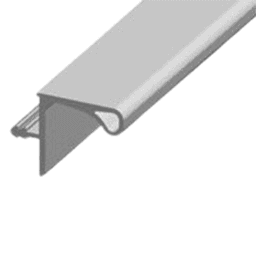 4000mm Gola Upper Cabinet Profile, Stainless Steel Alt 1 - Image