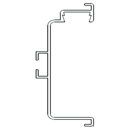 4000mm Gola Horizontal C Profile LED, Black Alt 2 - Image