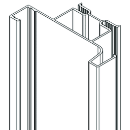 4000mm Gola Double Vertical Cabinet Profile LED, Black Alt 1 - Image