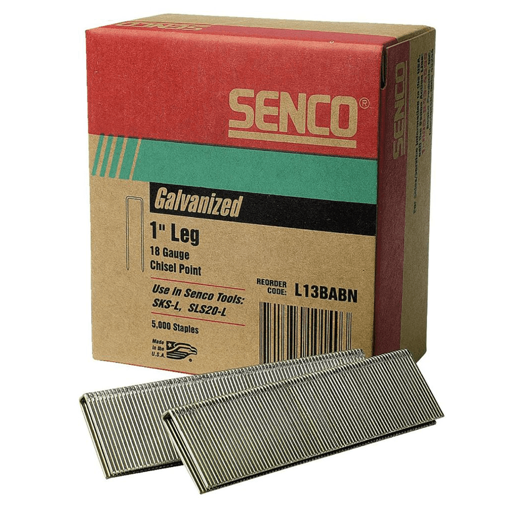 1" Length 1/4" Crown Medium Wire Staple, 18 Gauge, Box of 5 Thousand - Main Image