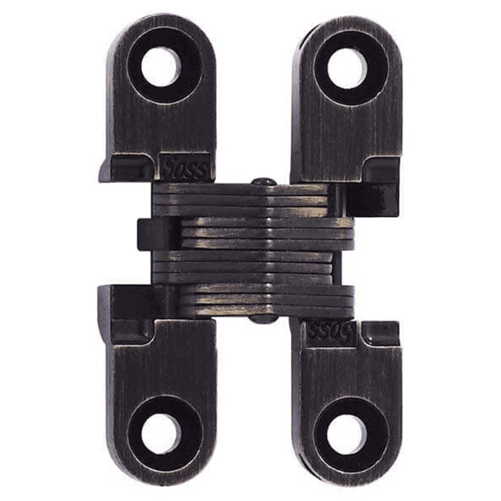 101 Invisible 180° Opening Hinge, Antique Brass Main - Image