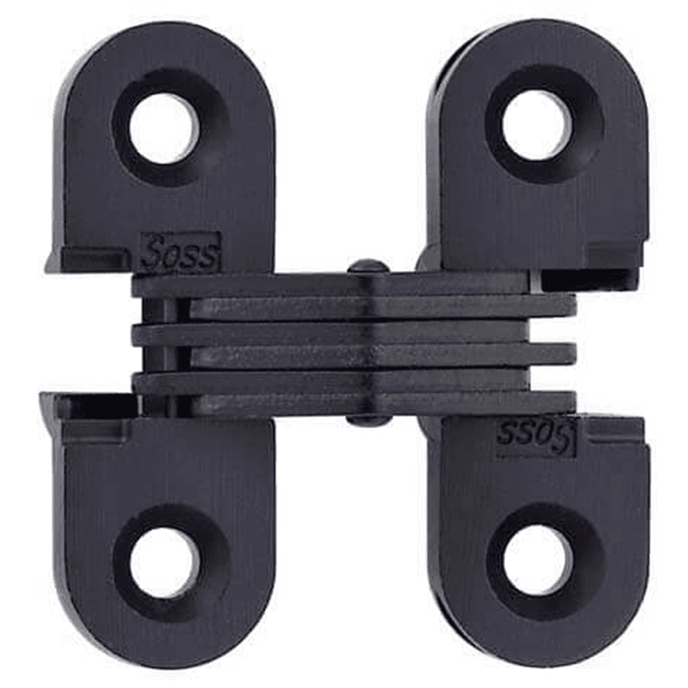 103 Invisible 180° Opening Hinge, Black E-Coat Main - Image