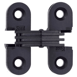 103 Invisible 180° Opening Hinge, Black E-Coat Main - Image