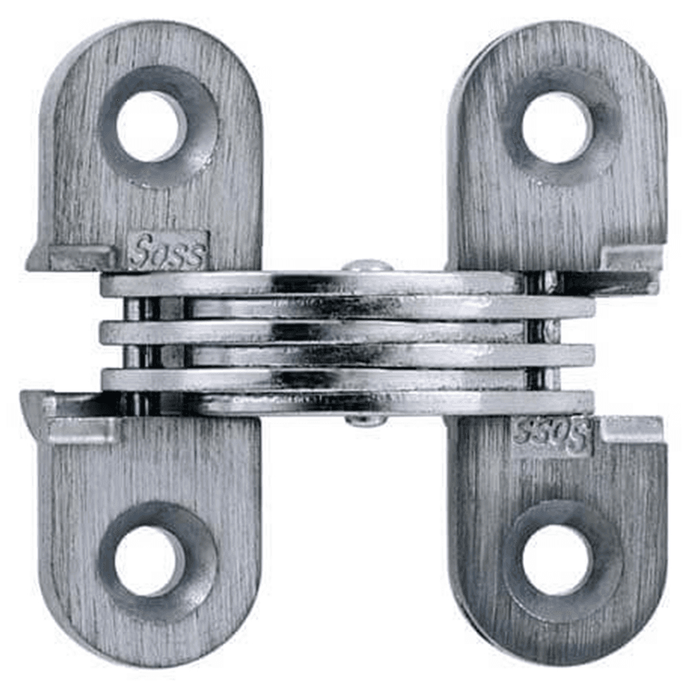 114 Mount Invisible 180° Opening Hinge, Unplated Main - Image