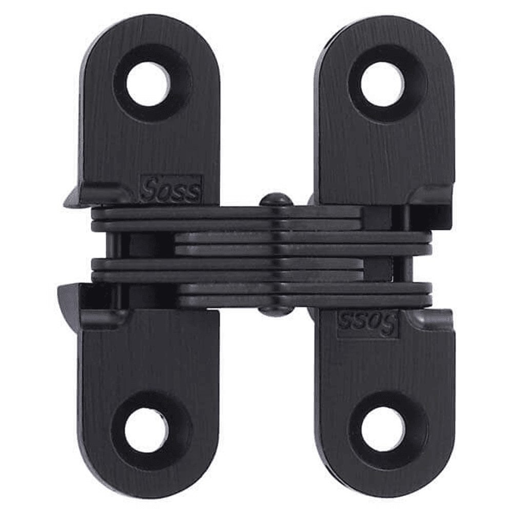 203 Invisible 180° Opening Hinge, Black E-Coat Main - Image