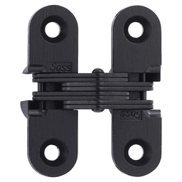 203 Invisible 180° Opening Hinge, Black E-Coat Main - Image