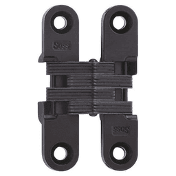 3/4" 204 Invisible 180° Opening Hinge, Black E-Coat Main - Image