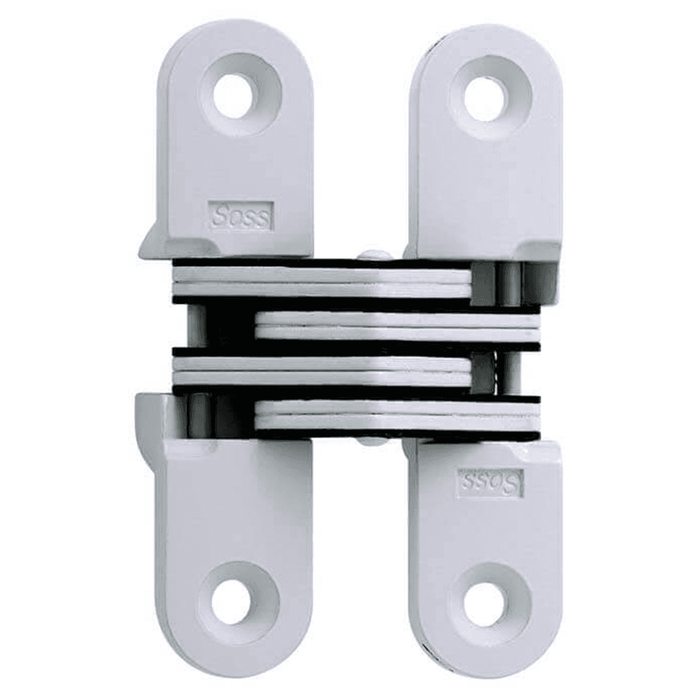 208 Invisible 180° Opening Hinge, White E-Coat Main - Image