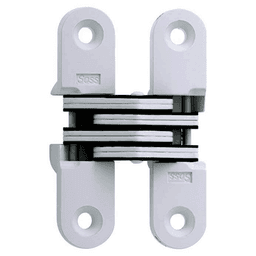 208 Invisible 180° Opening Hinge, White E-Coat Main - Image