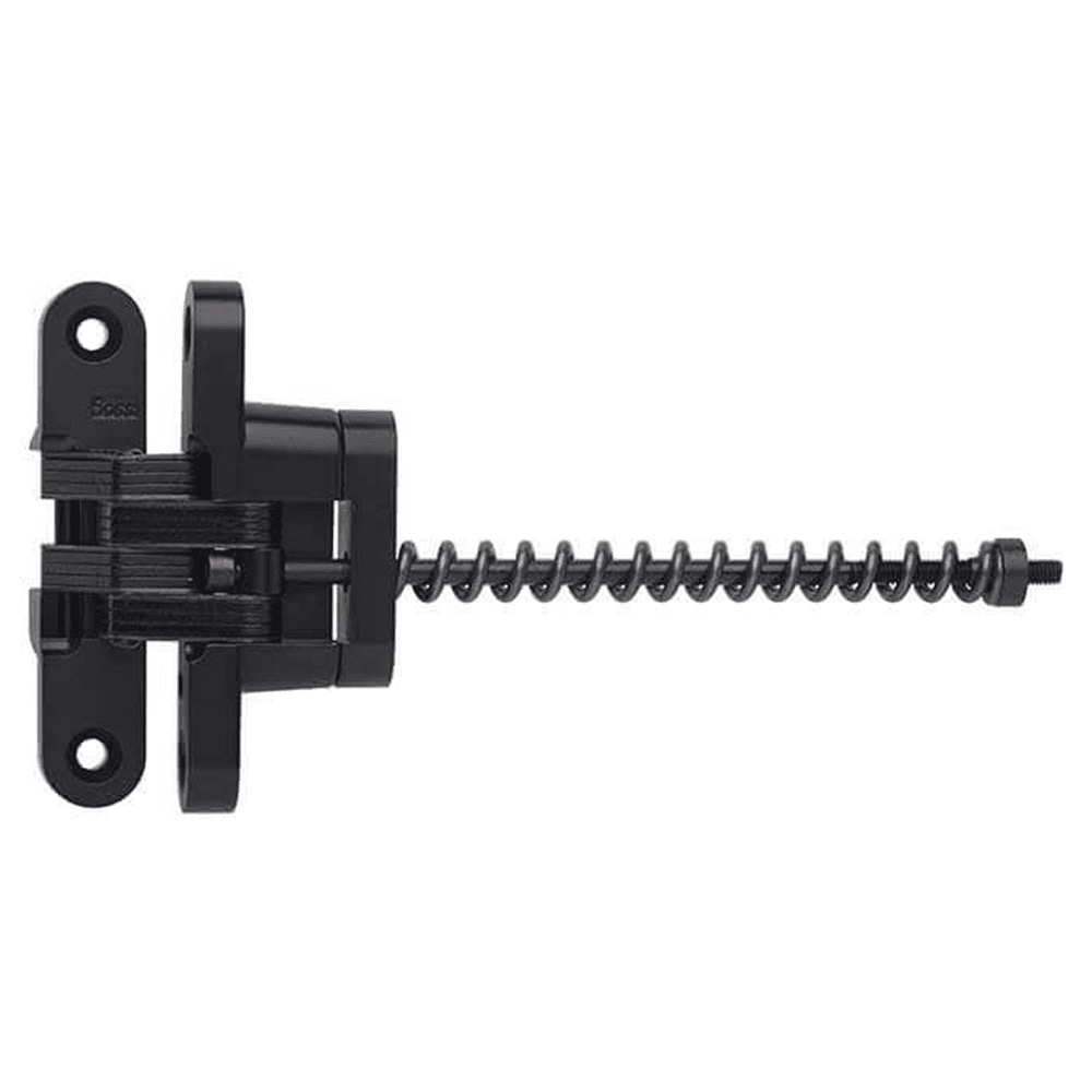 212IC Invisible 180° Opening Closer Hinge, Textured Black Main - Image