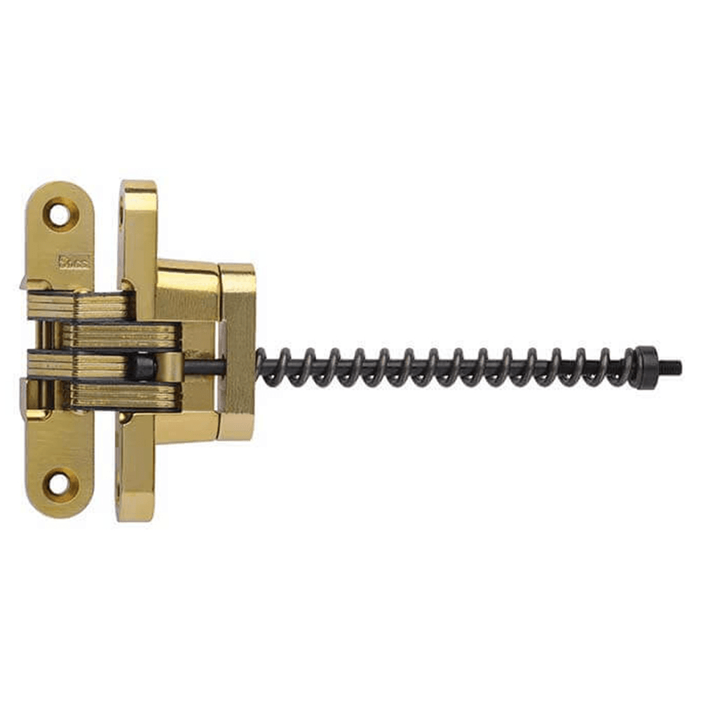 212IC Invisible 180° Opening Closer Hinge, Satin Brass Main - Image