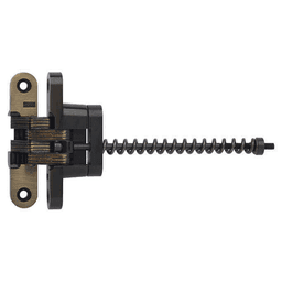 212IC Invisible 180° Opening Closer Hinge, Antique Brass Main - Image