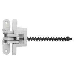 212IC Invisible 180° Opening Closer Hinge, White E-coat Main - Image